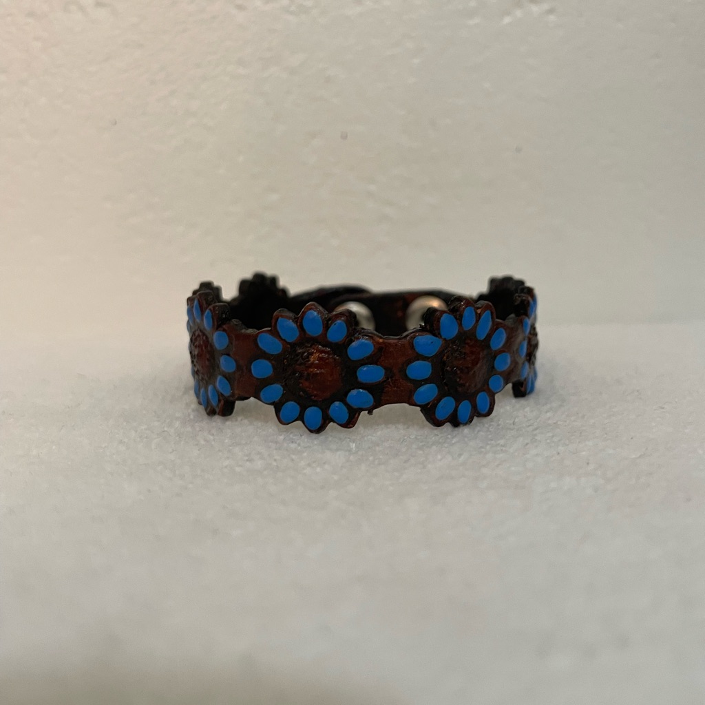 Floral Leather Bracelet